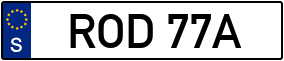 Trailer License Plate